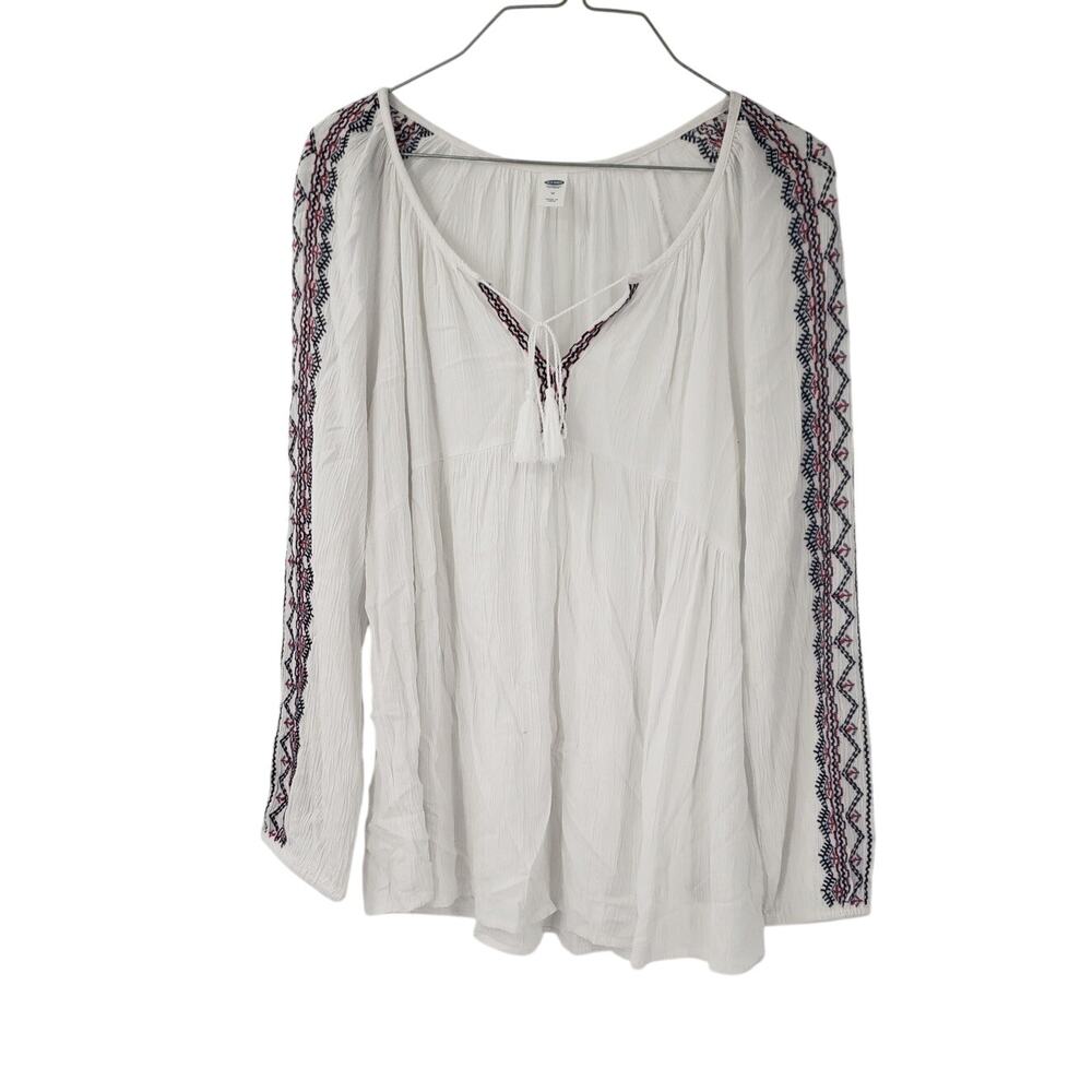 Old Navy White Long Sleeve Top - Women's Size Medium